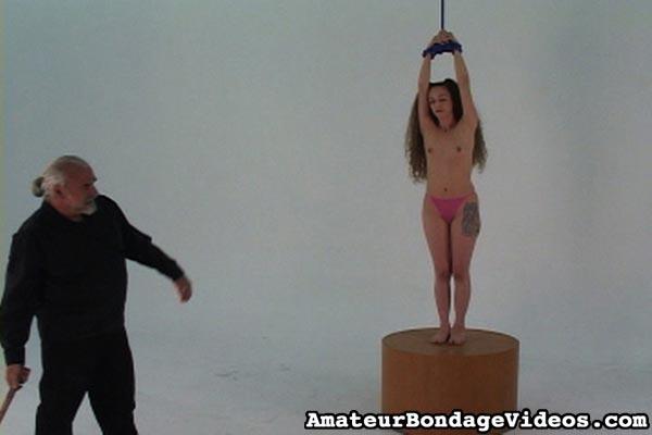 Helpless tied up girl gets wildly spanked b - XXX Dessert - Picture 4