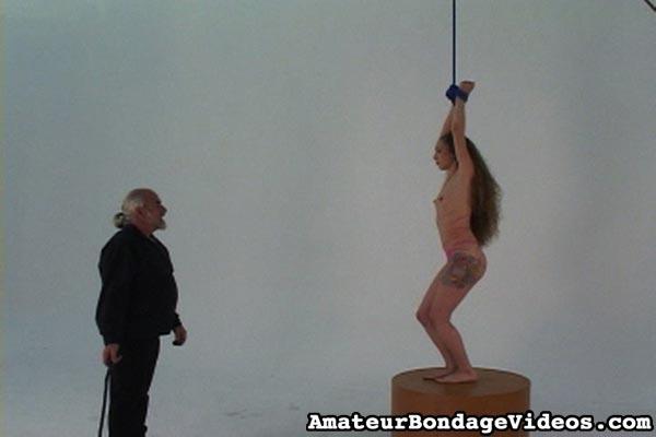 Helpless tied up girl gets wildly spanked b - XXX Dessert - Picture 12