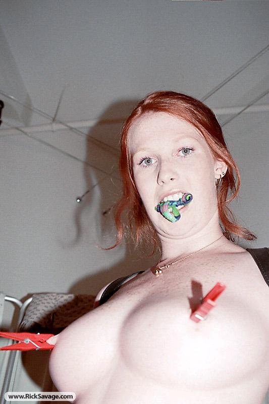 Super hot redhead slut gets tied up and hum - XXX Dessert - Picture 13