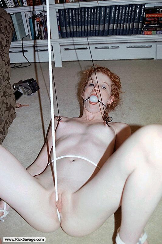 Curly haired slutty gal likes to get tied u - XXX Dessert - Picture 10