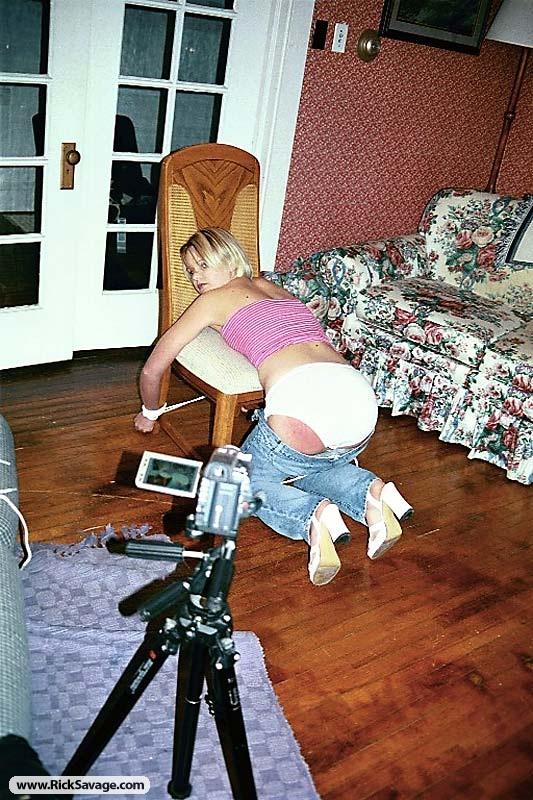 Blonde cutie gets her sweet little ass span - XXX Dessert - Picture 2