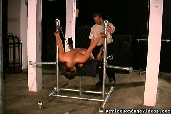 Brunette lady gets tied up with ropes and s - XXX Dessert - Picture 12