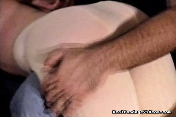 Bondaged lady in sexy pantyhose feel hersel - XXX Dessert - Picture 13