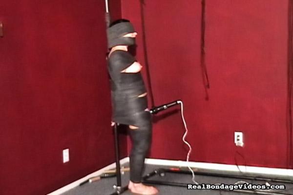 Girl gets rolled up like a mummy by crazy B - XXX Dessert - Picture 16