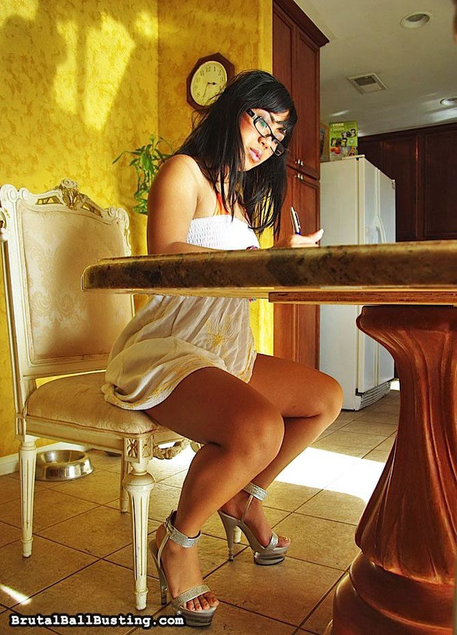 Asian doll is doing her homework and demons - XXX Dessert - Picture 8