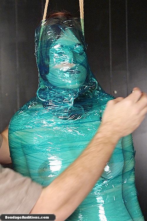 Kinky hottie gets tied up and wrapped in pl - XXX Dessert - Picture 8
