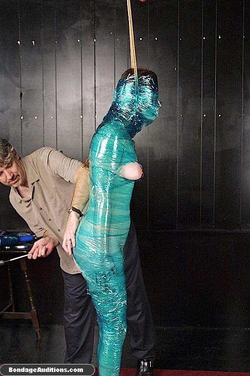 Kinky hottie gets tied up and wrapped in pl - XXX Dessert - Picture 11