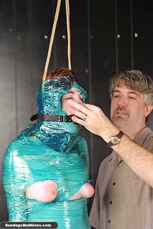 Kinky hottie gets tied up and wrapped in pl - XXX Dessert - Picture 13