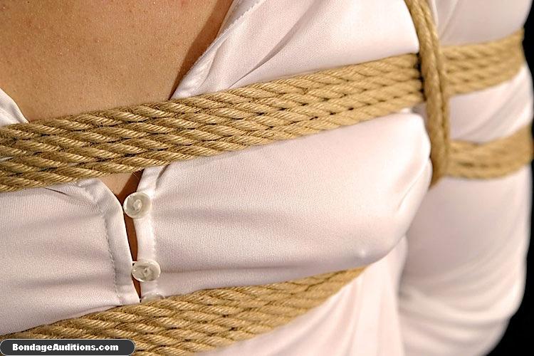 Blonde schoolgirl gets tied up and she love - XXX Dessert - Picture 1