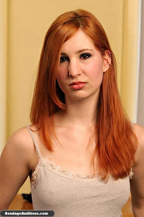 Cute little redhead gets waxed on the table - XXX Dessert - Picture 1
