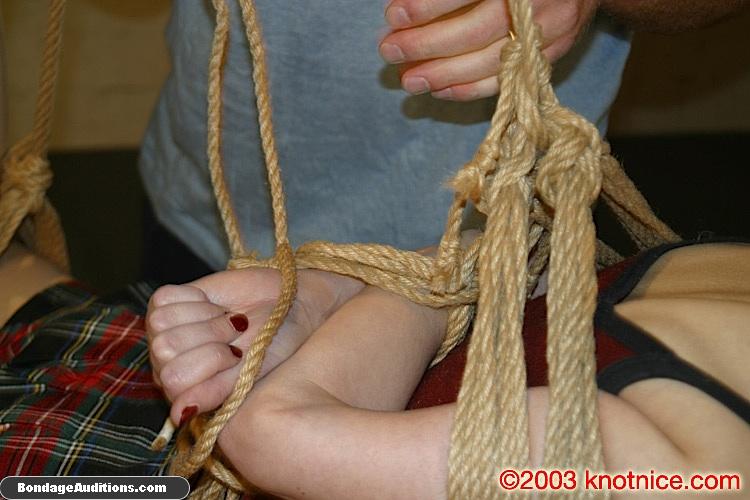 Cute little gal gets waxed and tied up real - XXX Dessert - Picture 4