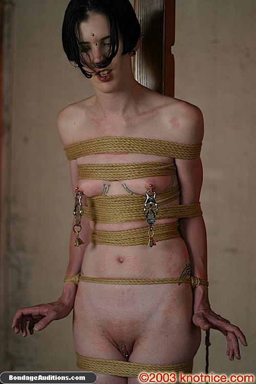 Hot bondage girl gets a painful treatment b - XXX Dessert - Picture 16