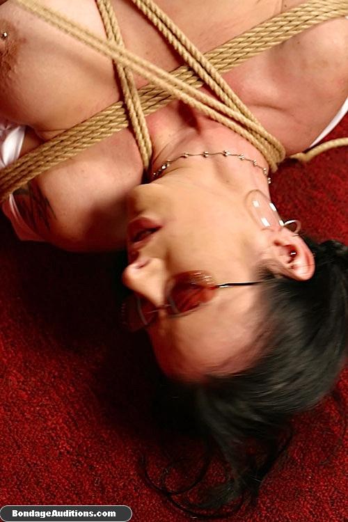 Bitch with glasses gets tied up by her mist - XXX Dessert - Picture 16