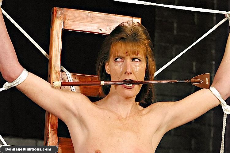 Tied up MILF lady enjoys a dildo up her cun - XXX Dessert - Picture 11