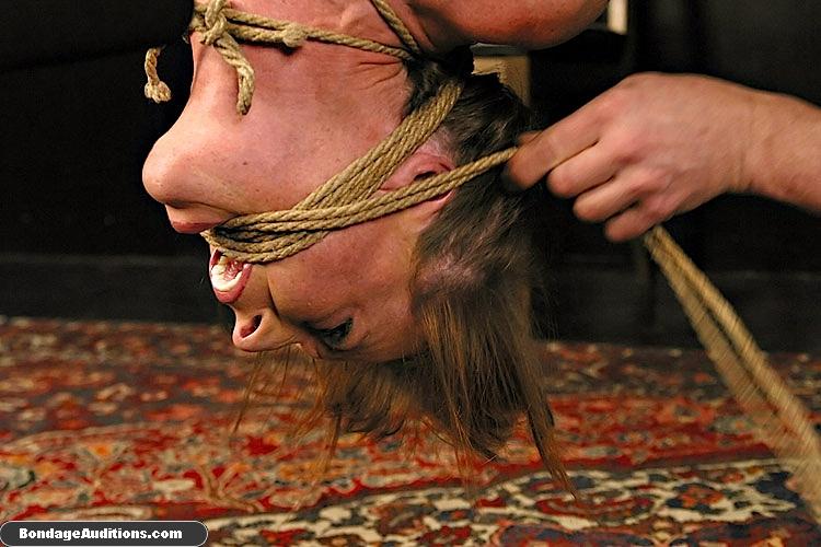 Gorgeous tied up chick hanging upside down  - XXX Dessert - Picture 11