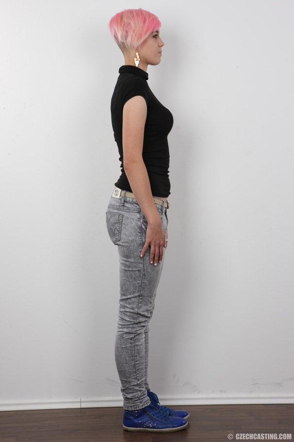 Pink-haired gal sheds jeans to revel a tatt - XXX Dessert - Picture 2