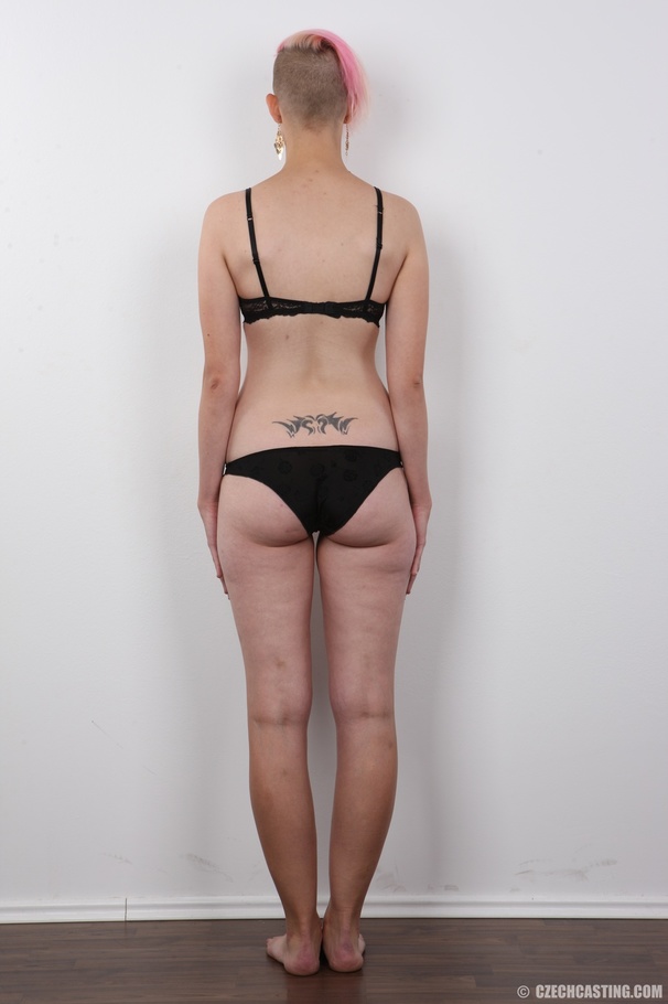 Pink-haired gal sheds jeans to revel a tatt - XXX Dessert - Picture 8