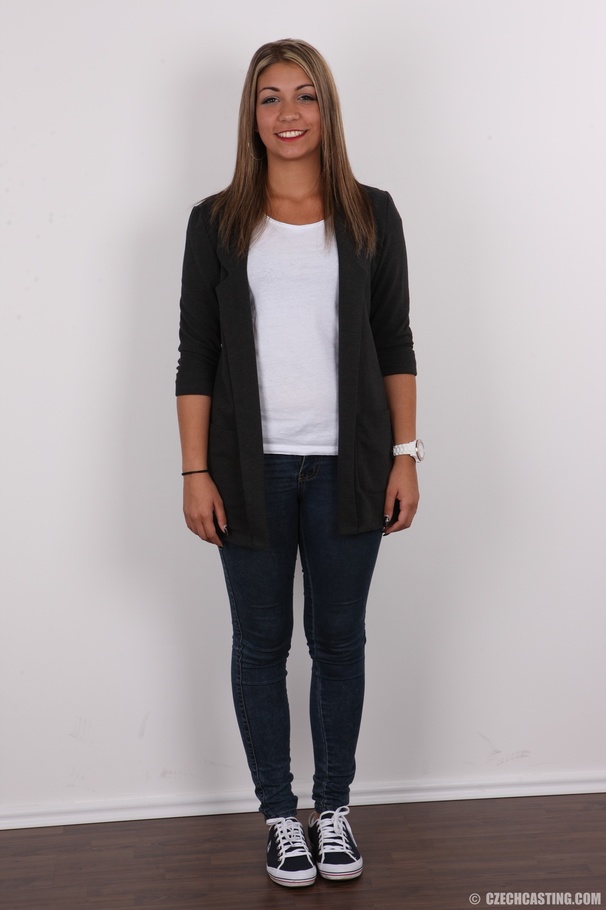 Cute teen with tiny tits has a dazzling smi - XXX Dessert - Picture 1