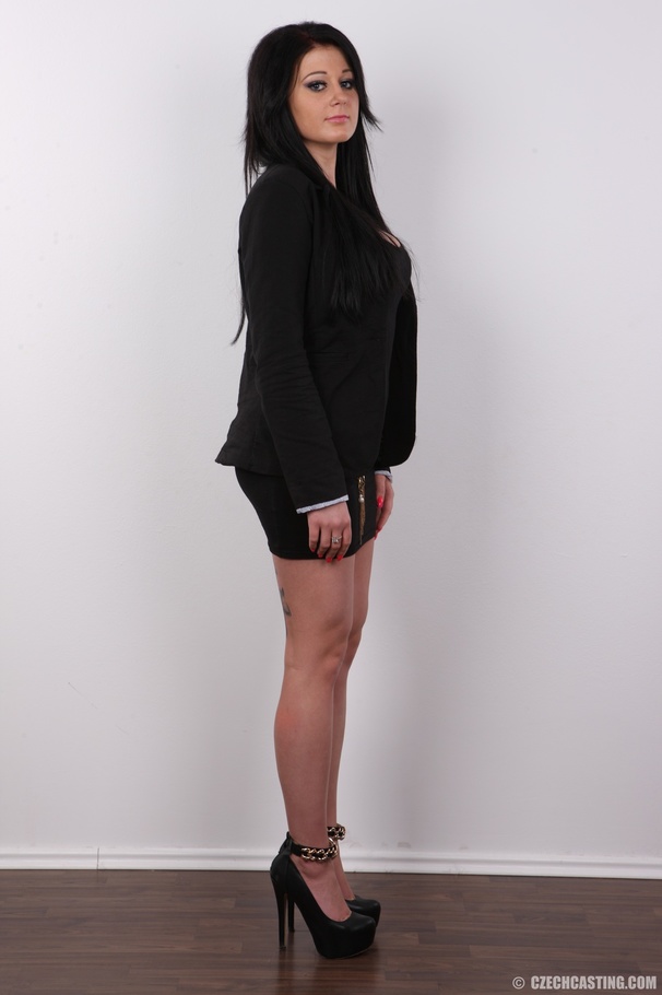 Gal in a business jacket and heels has some - XXX Dessert - Picture 3