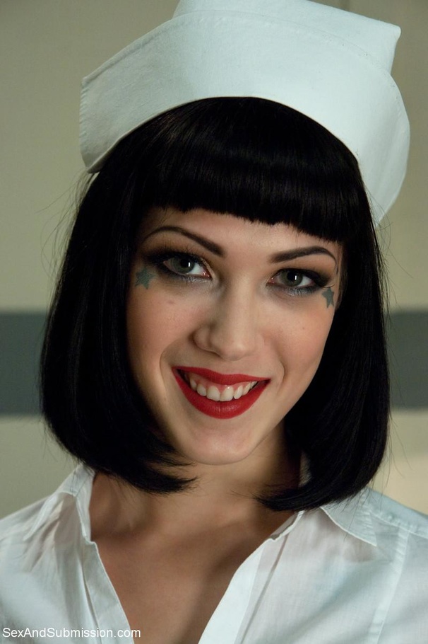 Sexy raven-haired nurse spent an unusual ni - XXX Dessert - Picture 1