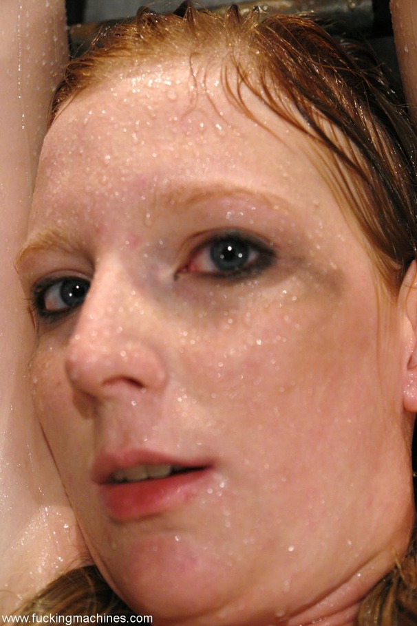Young red-haired lady gets hard fucked by mechanized dildo - XXXonXXX - Pic 16