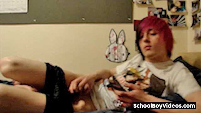 Red haired emo dude jerks his fine pecker - XXXonXXX - Pic 3