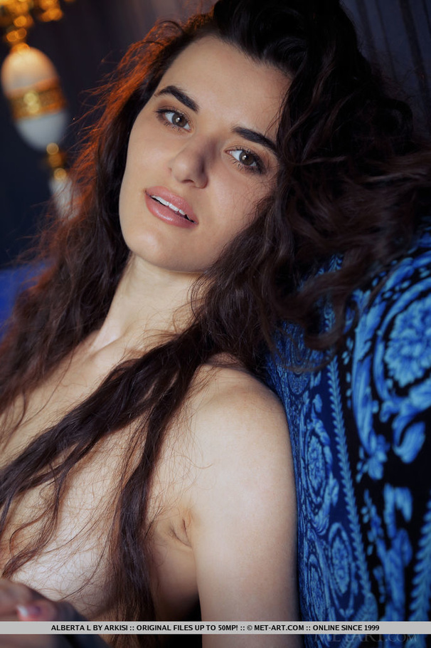 Curly chick reveals her tiny tits and skinn - XXX Dessert - Picture 5