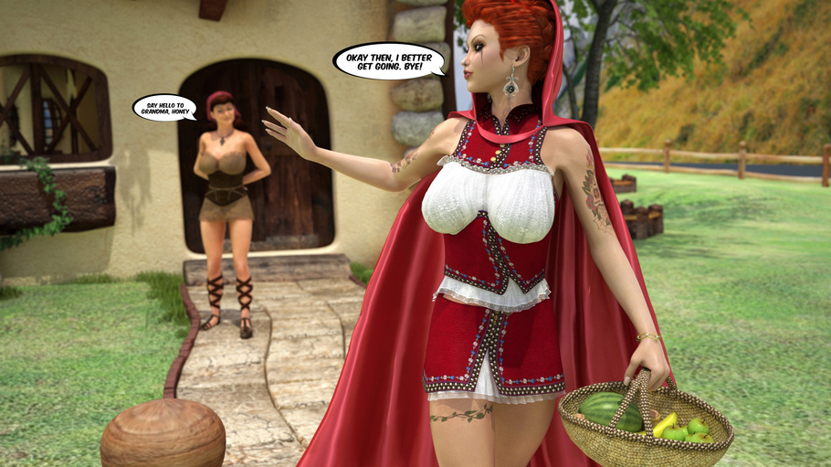 Sexy Riding Porn - Little Red Riding Hood loves the idea of sex with sexy ...