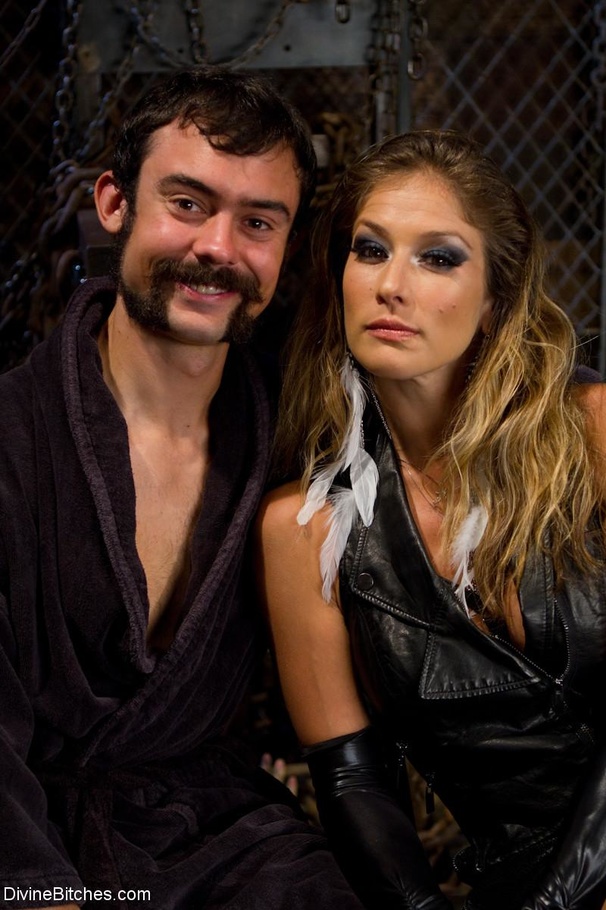 Fiery vixen pegs a male sub and licks his t - XXX Dessert - Picture 1