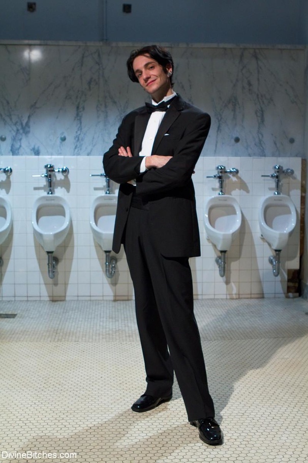 Sexy chick in black stockings has a male su - XXX Dessert - Picture 1