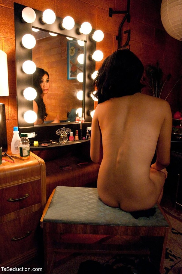 Vivacious Asian tranny gets her kicks with  - XXX Dessert - Picture 10