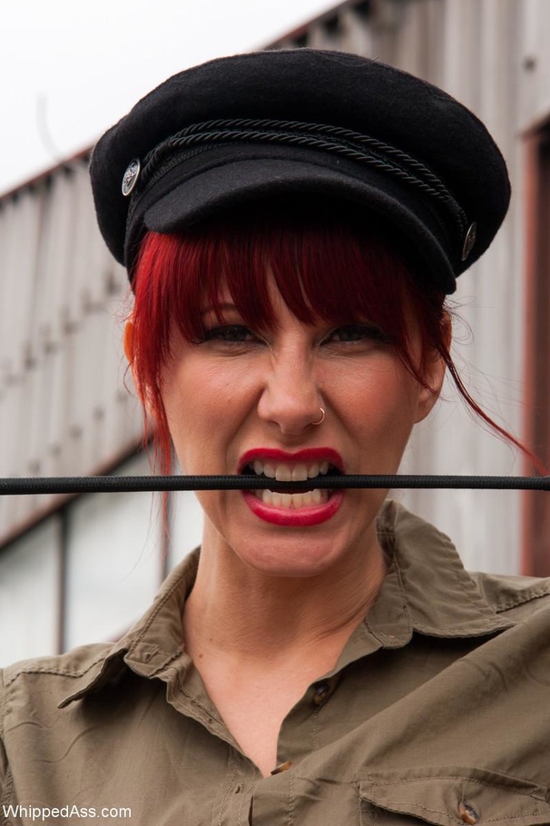 Red-headed officer has a lot of stuff for s - XXX Dessert - Picture 1