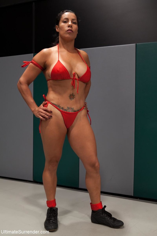 Plump whores have a red strapon that stops  - XXX Dessert - Picture 1