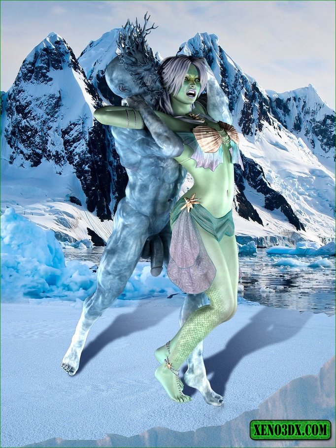 Iceman fucking a green slut with so much passion - Picture 1