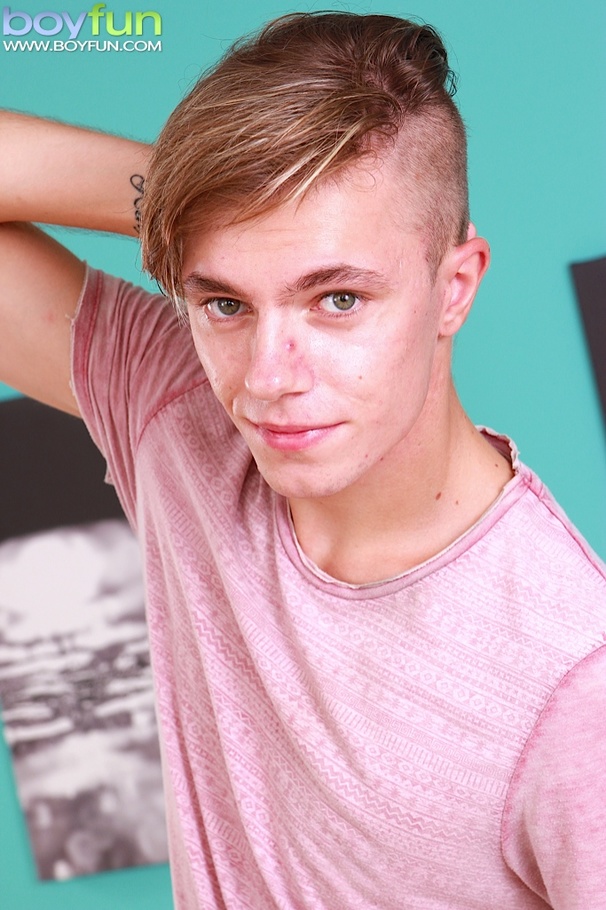 Uncut twink busts load on his chest while fingering his tight ass - XXXonXXX - Pic 1