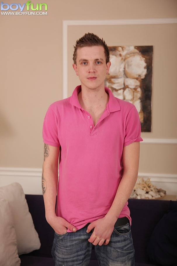 Tatted up frat boy shows off his long and thin cock - XXXonXXX - Pic 2