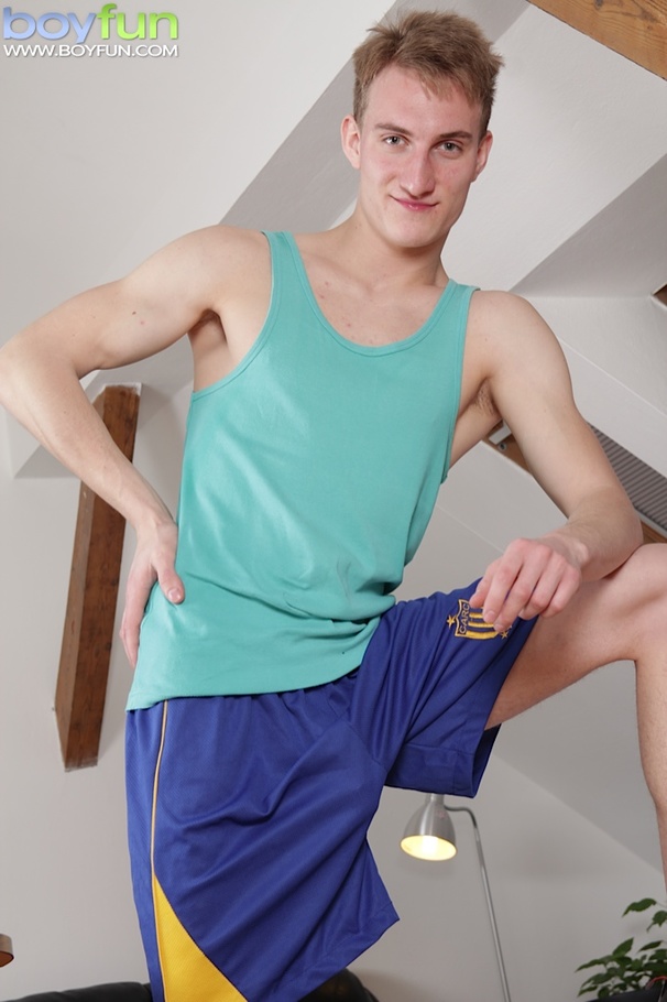 Tall athletic hottie Ryan Torres needs two hands to jerk his huge dick - XXXonXXX - Pic 1