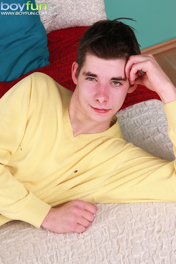 Barely legal twink with huge thick dick jerking off and cumming hard - XXXonXXX - Pic 1