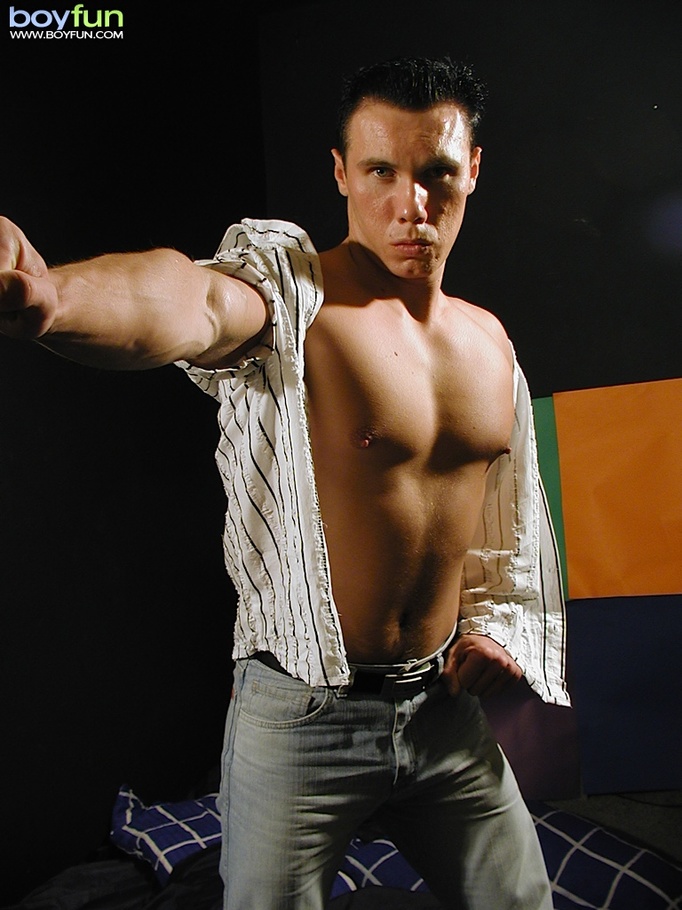 Smoldering muscular stud with perfect ass strokes his big hard dick - XXXonXXX - Pic 3