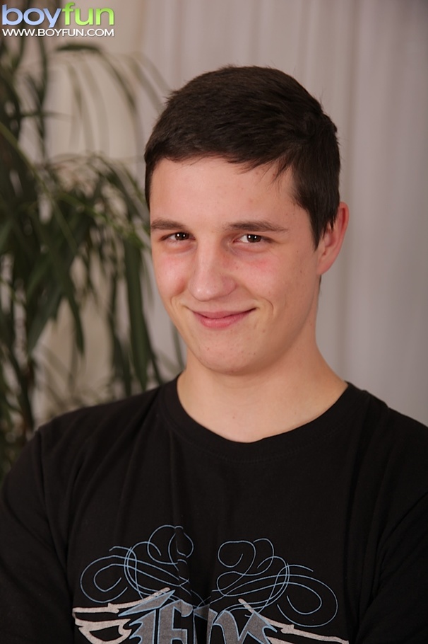 Hot brunet twink loves to pose in his black boxers and also doggy style - XXXonXXX - Pic 1