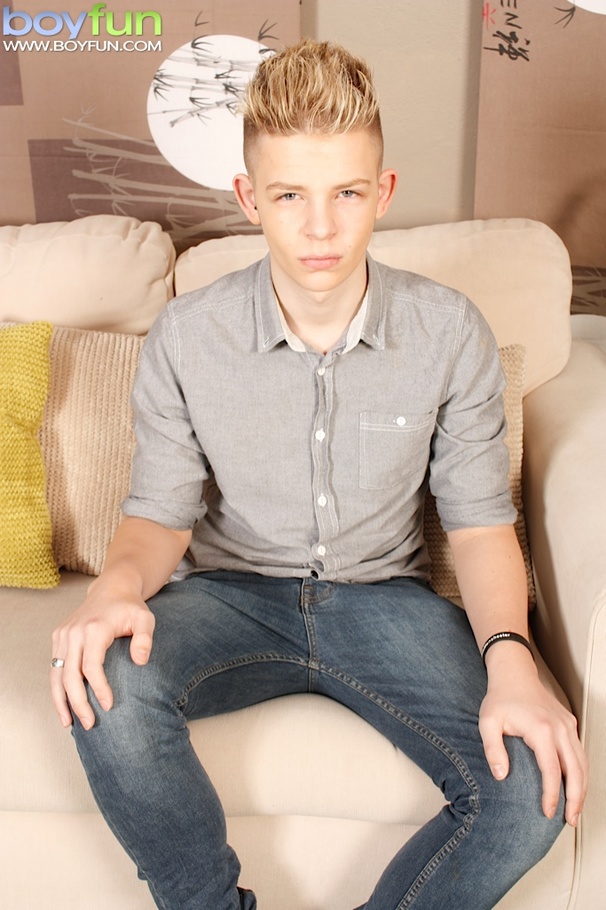 Cute blonde twink with great body wishes to be anally fucked - XXXonXXX - Pic 1