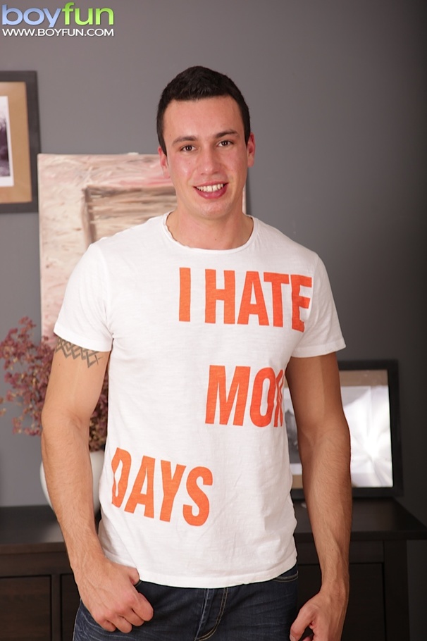 Guy with great muscles and a hot tattoo show his big genitals for you - XXXonXXX - Pic 1