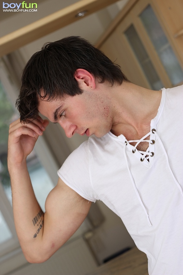 This puppy gets so horny and hard that cums so hard and over his chest - XXXonXXX - Pic 2