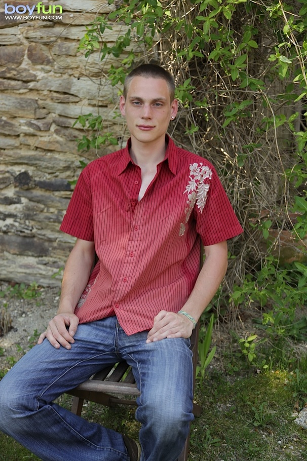 Watch him rape his own cock outdoors in the perfect hot environment - XXXonXXX - Pic 1