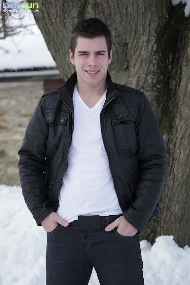 Enjoy how snow is no stop for this guy flashing his prick - XXXonXXX - Pic 1