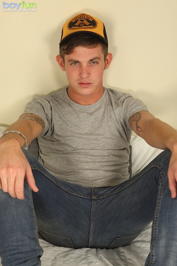Love how he strokes his hard and think cock and with to penetrate him - XXXonXXX - Pic 1