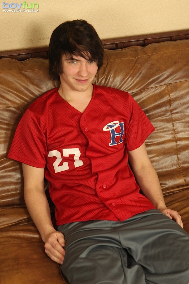 This youth had to stroke his cock so hard and poses in slutty positions - XXXonXXX - Pic 1