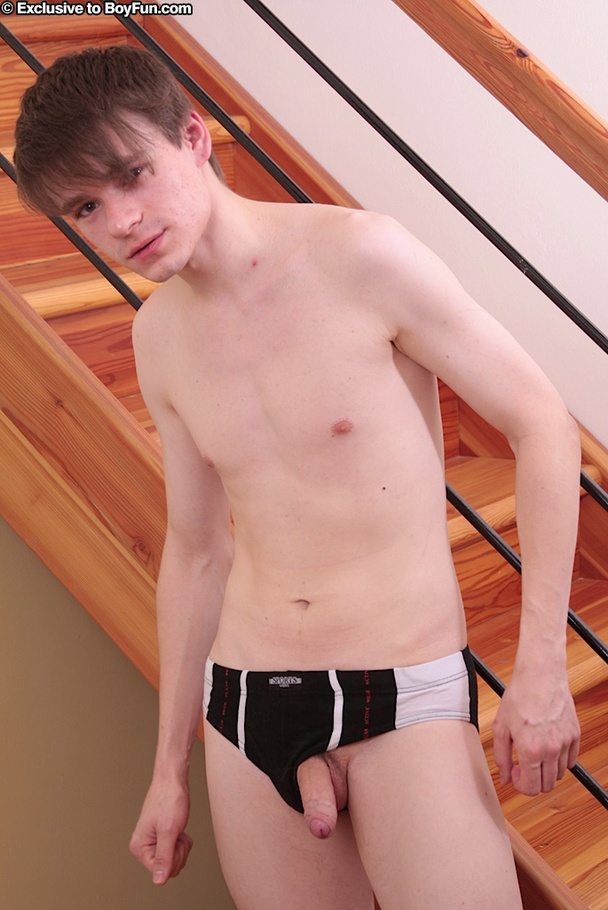 Pervert dude poses in perfect black clothing as he strokes his hard cock - XXXonXXX - Pic 7