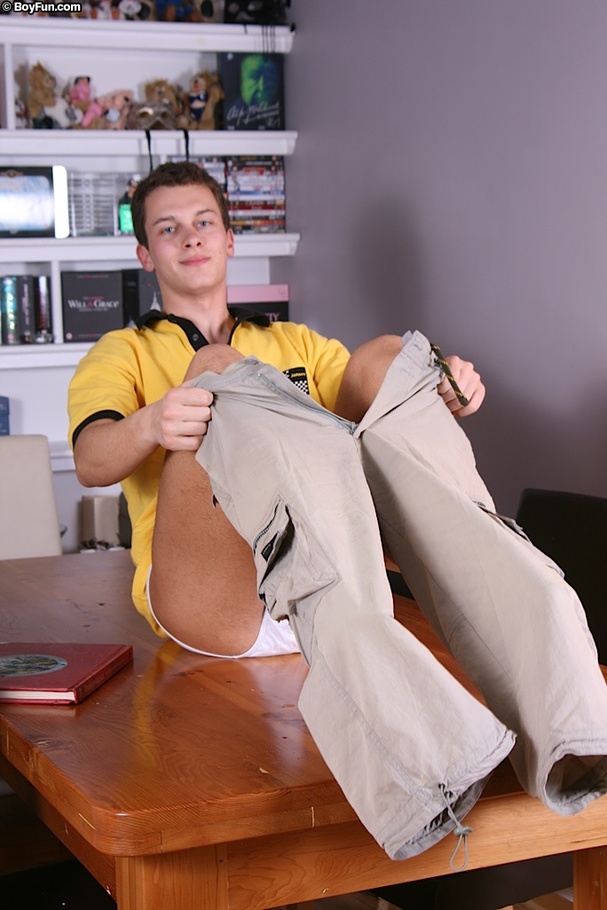 Radiant puppy wishes to have a cock in his mouth as he yanks his wood - XXXonXXX - Pic 12