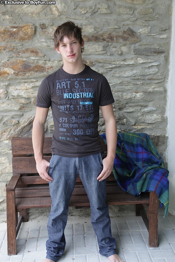 Enjoy a tattoo fetish with this hot boy as he directs his cock at you - XXXonXXX - Pic 1